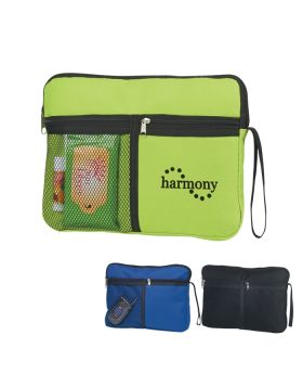 Get Carried Away PolyCanvas with Mesh Pocket Zippered Case