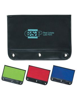 Simple Pencil and Pens Zippered Case 3 Ring