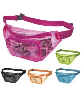 Colorplay Translucent Designer Colorful Fanny Pack