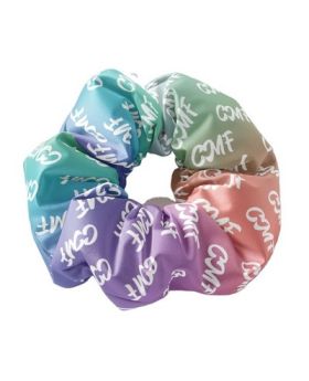 Full Color Custom Printed Silky Hair Scrunchies