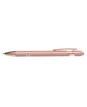 Rose Gold Ultra Trendy Stylus Metal Pen with Full Color Logo