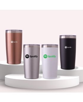 20 Oz Premium Stainless Steel Matte Metallic Double-Wall Tumbler - Reflections Collection