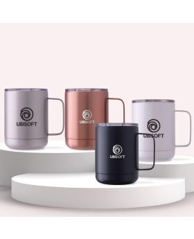 12 Oz Premium Stainless Steel Matte Metallic Vacuum Insulated Mug - Reflections Collection