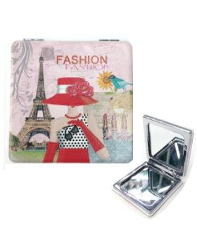 Full Color Sublimated Leatherette Petite Mirror
