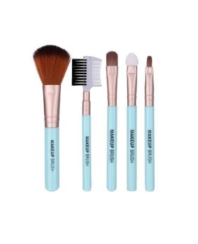 Economy 5 Piece Travel Make-Up Brush Set Kit