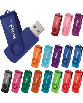 Top Seller Two-Tone Swivel USB Drive 1GB