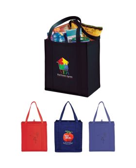 Nonwoven Polypro Grocery Tote Small 13 x 8 x 12