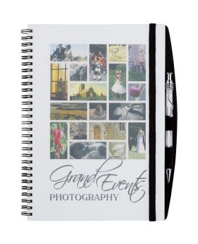 Large Full Color Translucent Poly Cover 10 x 7.75 Notebook