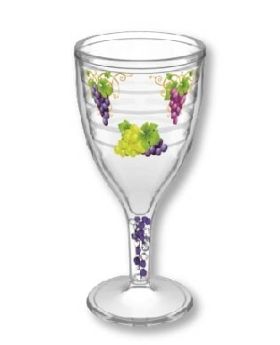 12 Oz Wine Sippy Cup with Colored Beads and Full Color Imprint