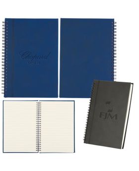 Soft Touch Leatherette Professional Series Spiral Modern Notebook 8.5 x 6