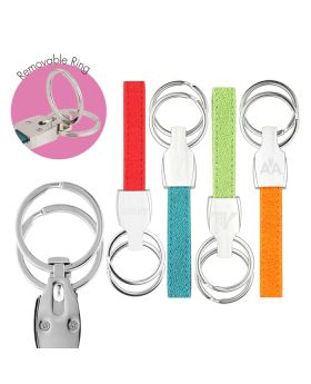 Deluxe Colorplay Leatherette Valet Key Chain