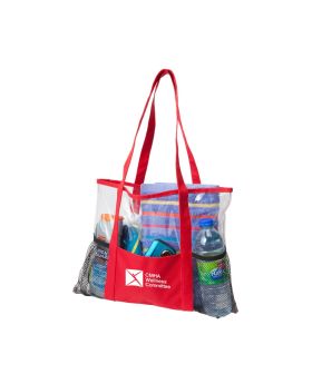 PolyCanvas Accented Clear Tote
