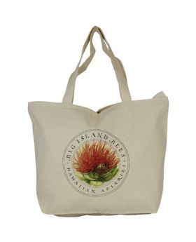 10 Oz Sturdy Canvas Top Zippered Tote