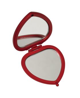 Promotional Red Heart Compact Mirror