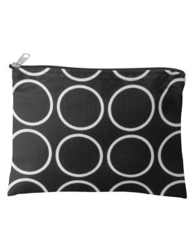 Contemporary Rings Zippered Make-Up Pouch