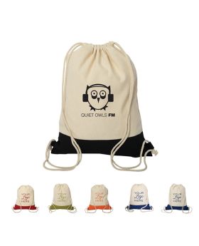 Two-Tone Cotton Sports Backpack