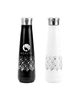 16 Oz Designer Pattern Etched Vacuum Insulated Peristyle Bottle