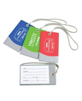 Bright Colors with Silver Trim Luggage Tag