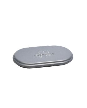 Simple Oval Flip Lid Compact Mirror