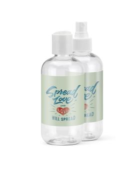 Empty 8 Oz Clear Bottle with Cap Options